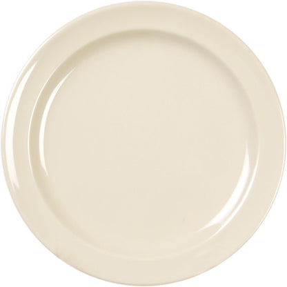 7-1/4" Dessert Plate Pure Melamine Set of 12- Reusable Plates Kitchen Plates Dinnerware Serving Platter Dishes Dishwasher Safe Break-Resistant for Home Kitchen