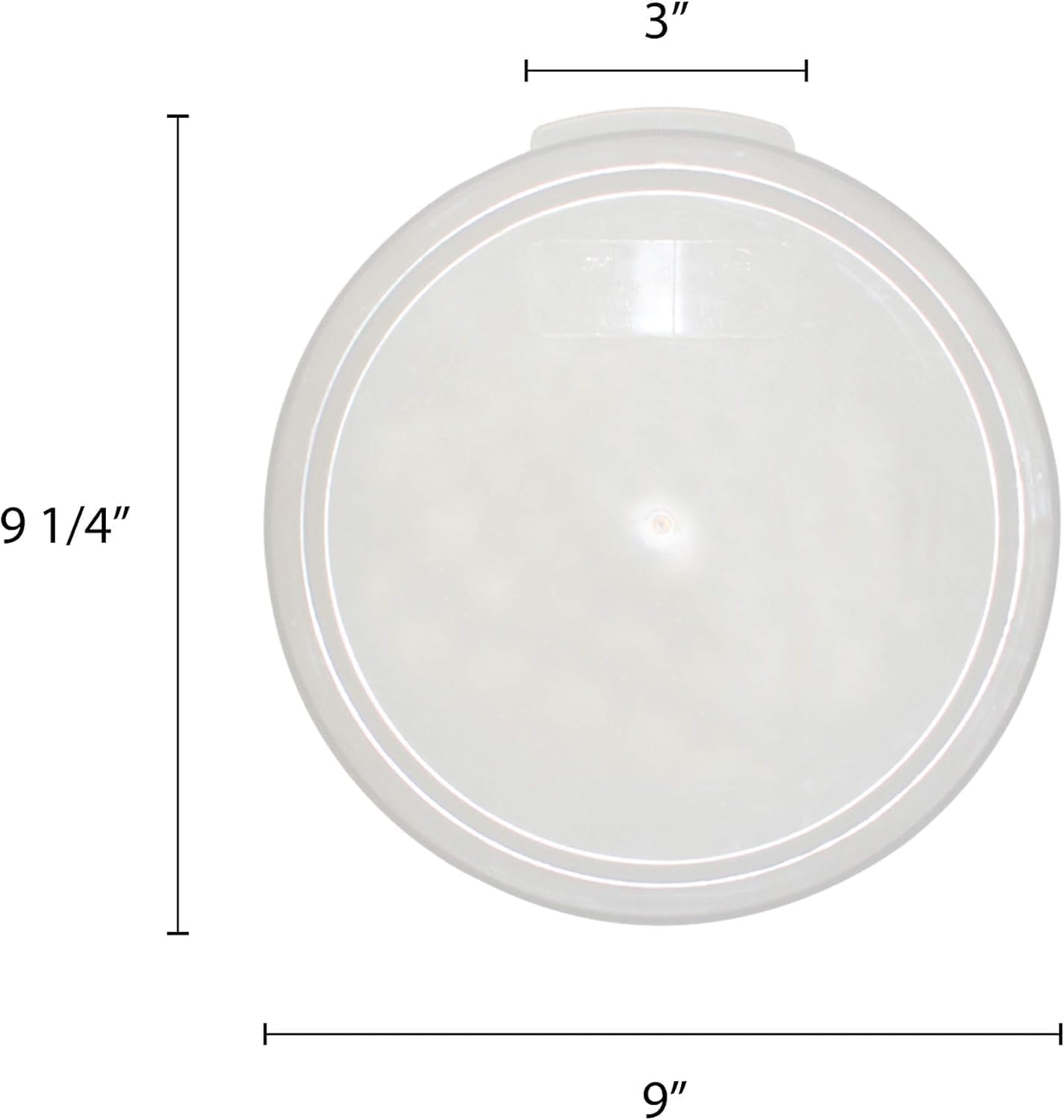 Round Food Storage Container Translucent Polypropylene- Commercial Food Storage Containers Meal Prep Containers Reusable Food Containers for Pantry Kitchen Storage Organization