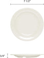 San Marino Round Plates Melamine Set of 12- Dishwasher Safe Break-Resistant Reusable Plates Kitchen Plates Dinnerware Appetizer Plates Serving Plate