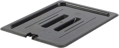 Half Size Notched Polycarbonate Handled Food Pan Lid - Food Storage Container Cover Restaurant Commercial Hotel Pans Cover for Food Prep Fruits Vegetables Beans Corns