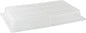 21" x 13" x 3" Full Size Polycarbonate Hinged Dome Cover Opens on both ends Clear Color- Food Pan Cover Pastry Cover Display Cover Serving Platter Covers Clear Food Pan