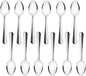 Domilion Stainless Steel Set of 12- Stainless Steel Flatware Silverware Cutlery Kitchen Tableware Set for Home Restaurant for Stirring Coffee Dessert Ice Cream Cappuccino
