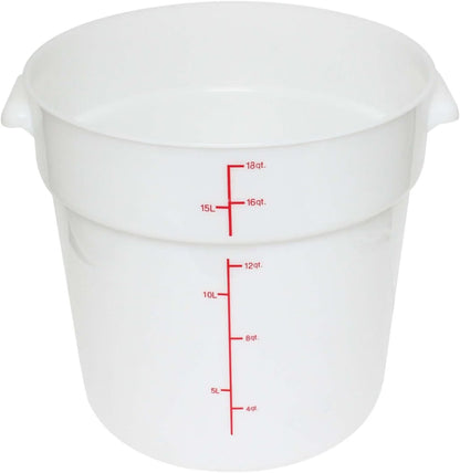 Round Food Storage Container Polypropylene - Commercial Food Storage Containers Meal Prep Containers Reusable Food Containers for Pantry Kitchen Storage Organization