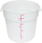 Round Food Storage Container Polypropylene - Commercial Food Storage Containers Meal Prep Containers Reusable Food Containers for Pantry Kitchen Storage Organization