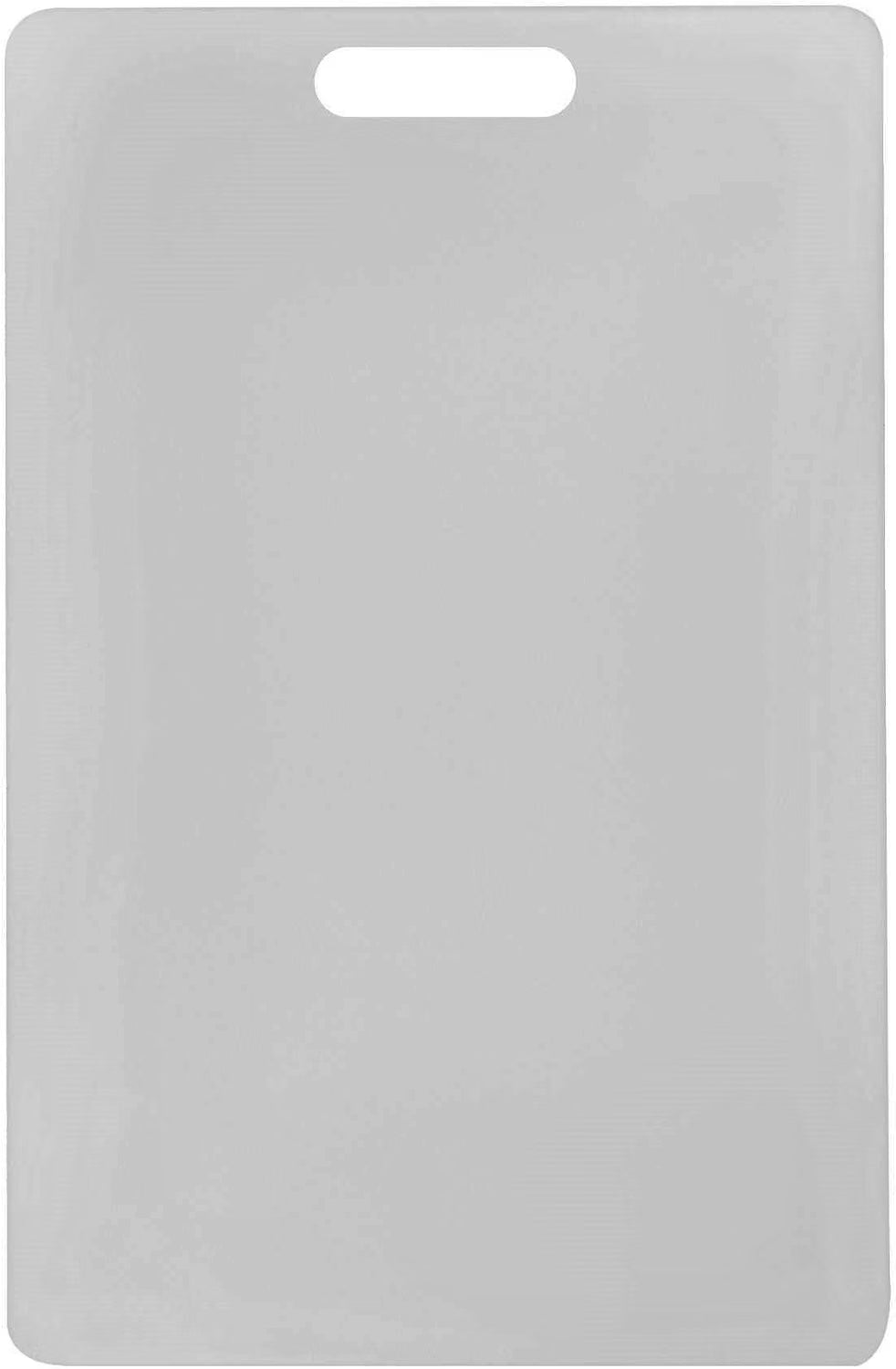 Utility Cutting Board White Plastic with Handle- Non-Skid Plastic Chopping Board Cutting Board for Kitchen Meat Vegetables Fruits Home Restaurants Dishwasher Safe