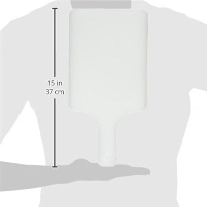 13-7/8" x 6-7/8" x 3/8" Utility Paddle Cutting Board White Plastic- Non-Skid Thick Plastic Chopping Board Cutting Boards for Meat Vegetables Dishwasher Safe Home Kitchen Restaurants