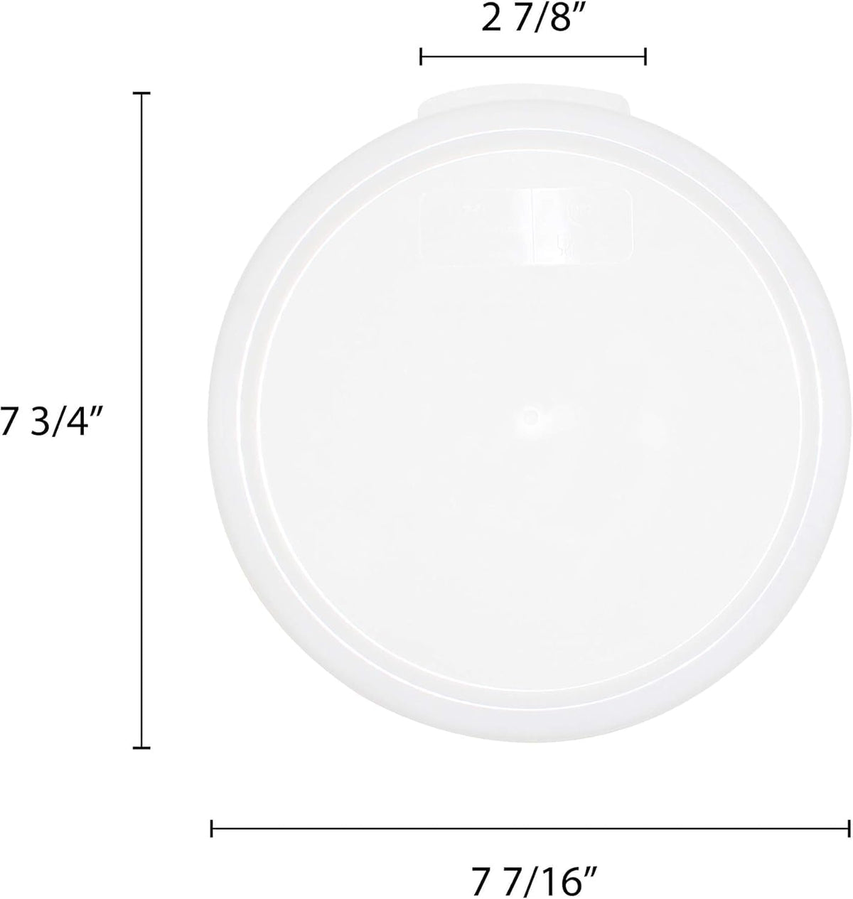 Round Food Storage Container Polypropylene - Commercial Food Storage Containers Meal Prep Containers Reusable Food Containers for Pantry Kitchen Storage Organization