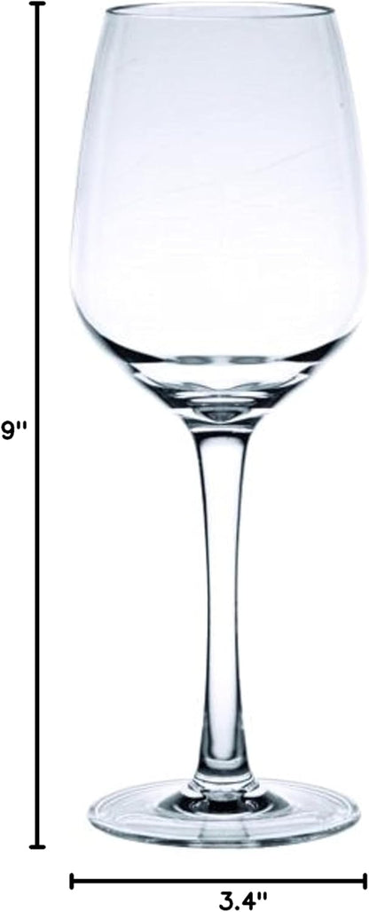 All Purpose Wine Glass Polycarbonate- Plastic Stem Glass Plastic Cocktail Glass Toasting Glass Red or White Wine Glass for Gift Wine Tasting Wedding House Warming