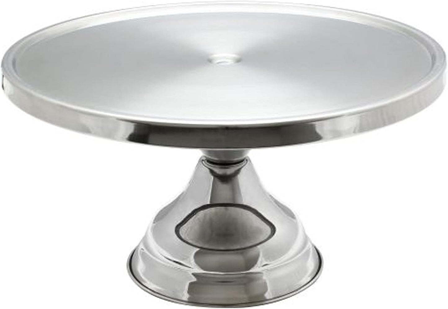 13-1/4" x 6" Stainless Steel Round Cake Stand - Round Dessert Stand Cupcake Stand Multifunctional Cake Holder Serving Platter for Birthday Parties Weddings Baby Shower and Other Events