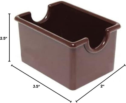 Set of 12 Sugar Packet Holder Plastic - Sugar Caddy Holder for Sweetener Packets Organizer Caddy for Coffee Bar Tea Bag Organizer for Table Restaurant Hotel
