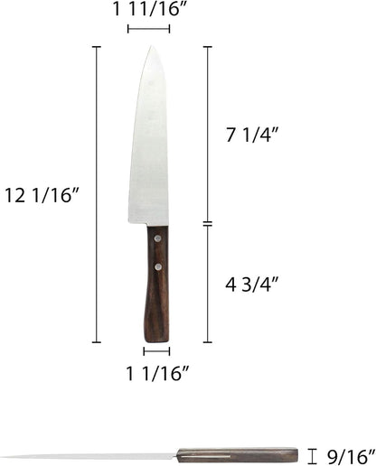 Stainless Steel Japanese Cow Knife- Japanese Gyuto Cooking Knife Kitchen Meat Knife Cooking Meat Knife for Kitchen Cutting Vegetable Salad Boneless Japanese Chef Knife