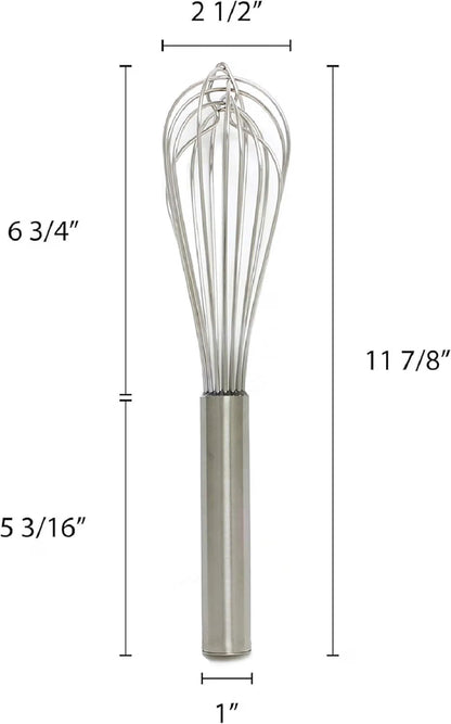 Stainless Steel Whip/Whisk - Kitchen Wire Whisk Kitchen Whisk Balloon for Whisking Beating Blending Ingredients and Mixing Sauces Whisk for Cooking