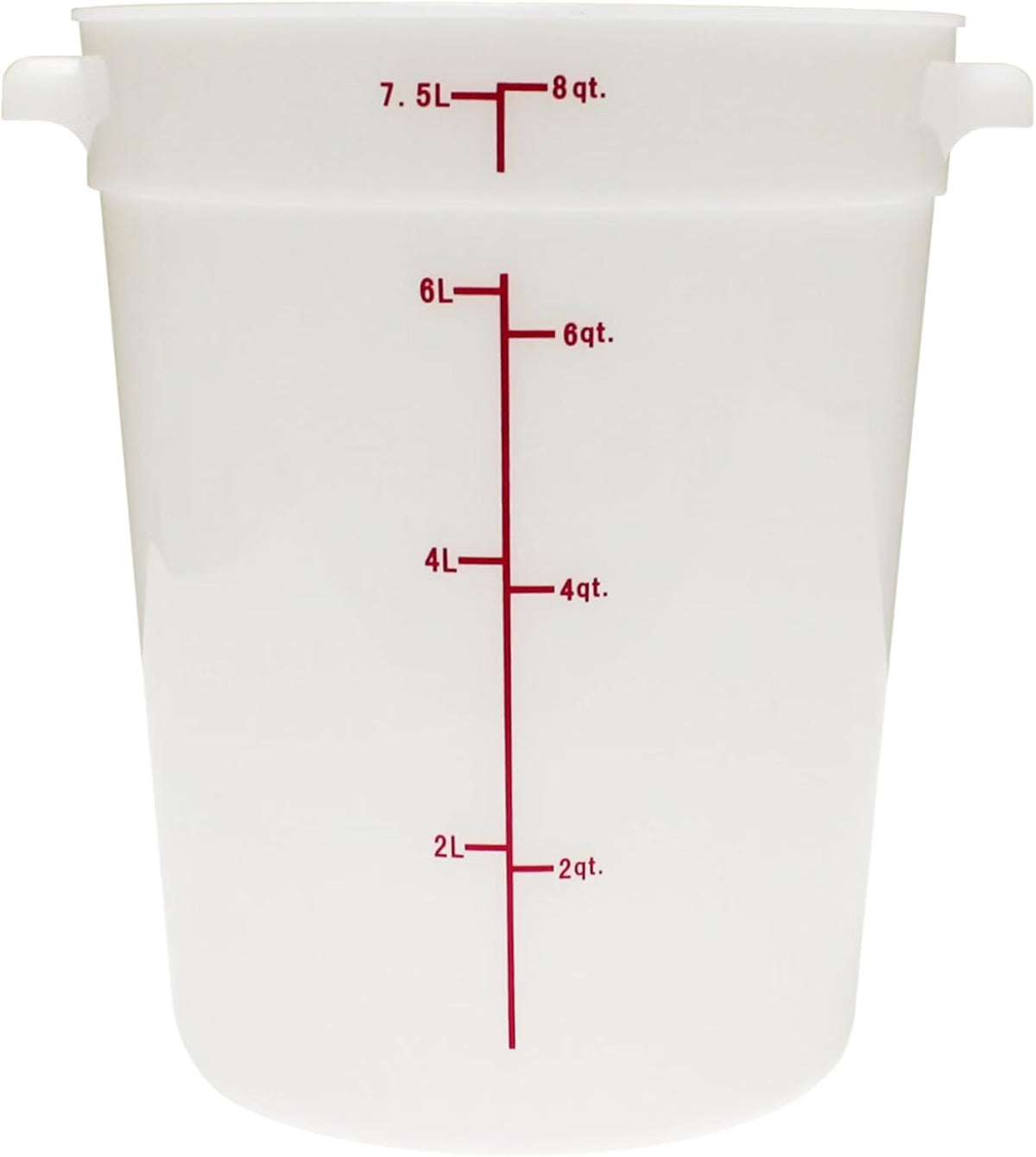Round Food Storage Container Polypropylene - Commercial Food Storage Containers Meal Prep Containers Reusable Food Containers for Pantry Kitchen Storage Organization