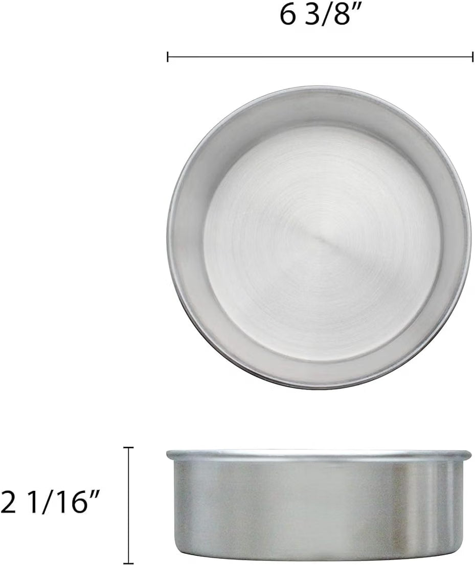 Aluminum Round Layer Cake Baking Pan Set of 3 - Bakeware for Cake Pizza Layer Cake Pans Easy Releasing Cake Baking Pans Circle Cake Pans Cake Tin Cheesecake Mold