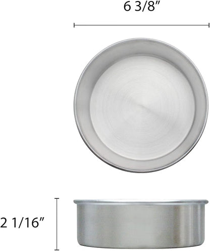 Aluminum Round Layer Cake Baking Pan Set of 3 - Bakeware for Cake Pizza Layer Cake Pans Easy Releasing Cake Baking Pans Circle Cake Pans Cake Tin Cheesecake Mold