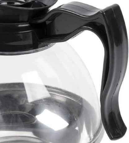 64 oz. Coffee Decanter Stainless Steel Base Polycarbonate Body with  Plastic Handle Commercial Grade- Coffee Carafe Easy Pour Coffee Decanter Perfect for Cafes Home and Restaurant