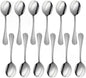 Stainless Steel - Tahoe Silverware Flatware Cutlery Kitchen Tableware Set for Home and Restaurant for Soup Spoons Round Spoons Metal Spoon Cutlery