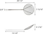 Round Wire Skimmer Nickel Plated- Mesh Strainer Skimmer Kitchen Utensil Food Strainer Skimmer Spoon for Cooking Sieve Sifters Rice Quinoa Pasta Fruits Vegetables