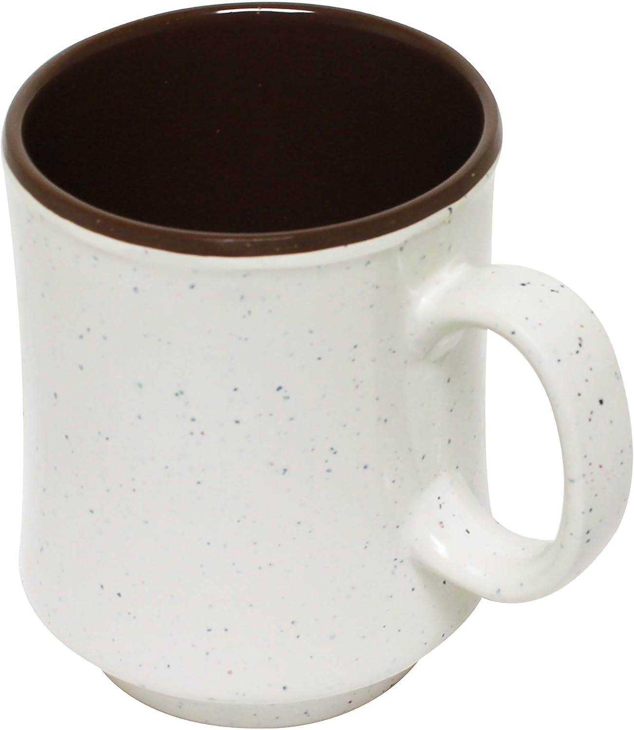 9 oz Arcadia Two-Tone Mug Round Base Melamine Set of 12- Dishwasher Safe Break-Resistant Coffee Cup Set Reusable Plastic Cup for Latte Cappuccino Cocoa Hot Tea Home Cafe Restaurants