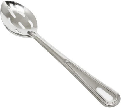 Basting Spoon Stainless Steel with Hanging Slot- Basting Spoon Utensil Spoon for Mixing Stirring Cooking & Serving Kitchen Accessories Restaurants and Home