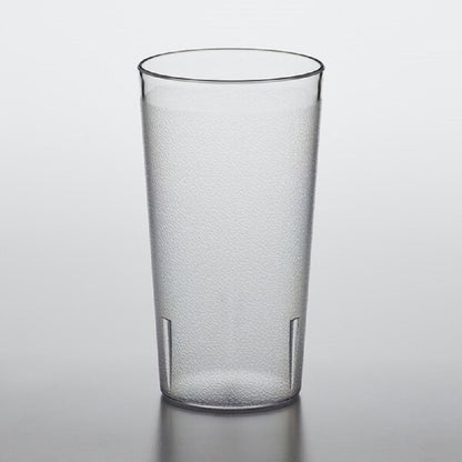 Pebbled Tumbler Drinking Cups Set of 12 - Reusable Premium Water Iced Tea Glasses Drinking Glasses Stackable Dishwasher Safe Break-Resistant for Home and Restaurants