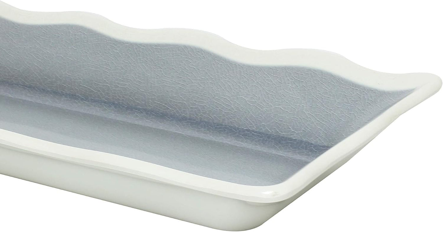 Rectangular Serving Melamine Tray - Dishwasher Safe Break-Resistant Reusable Serving Platter Plates Kitchen Plates Dinnerware Appetizer Plates