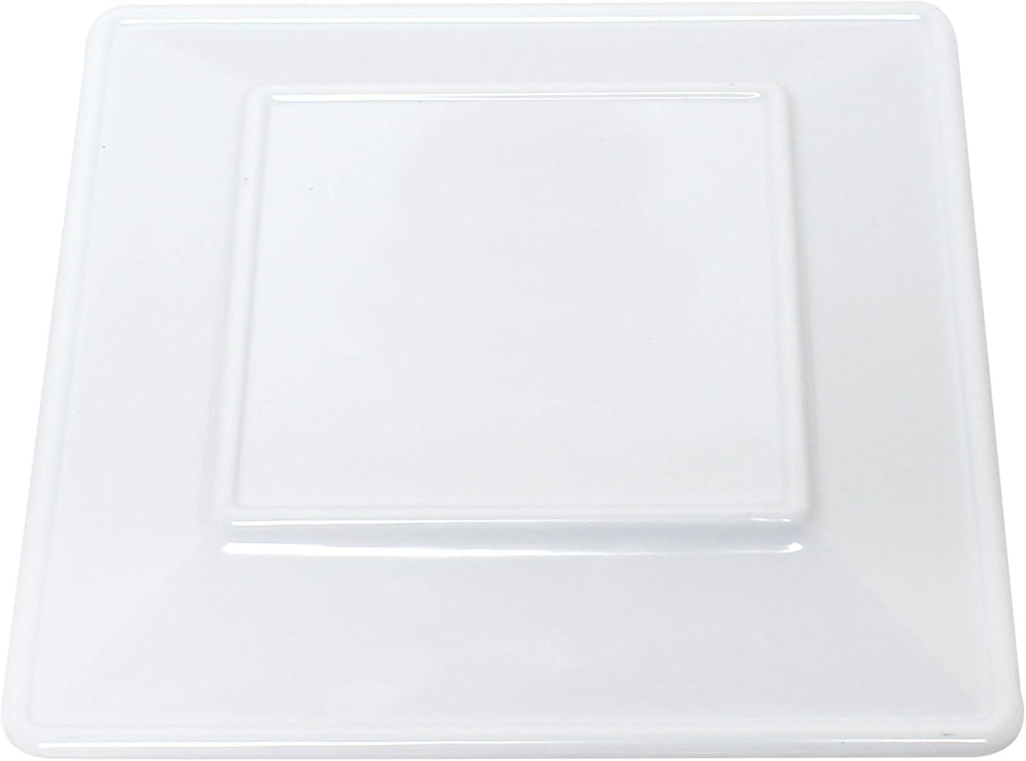 Square Plate Passion Melamine - Dinner Plates Reusable Dishes Plates Perfect for Dishes Dishwasher Safe Break-Resistant