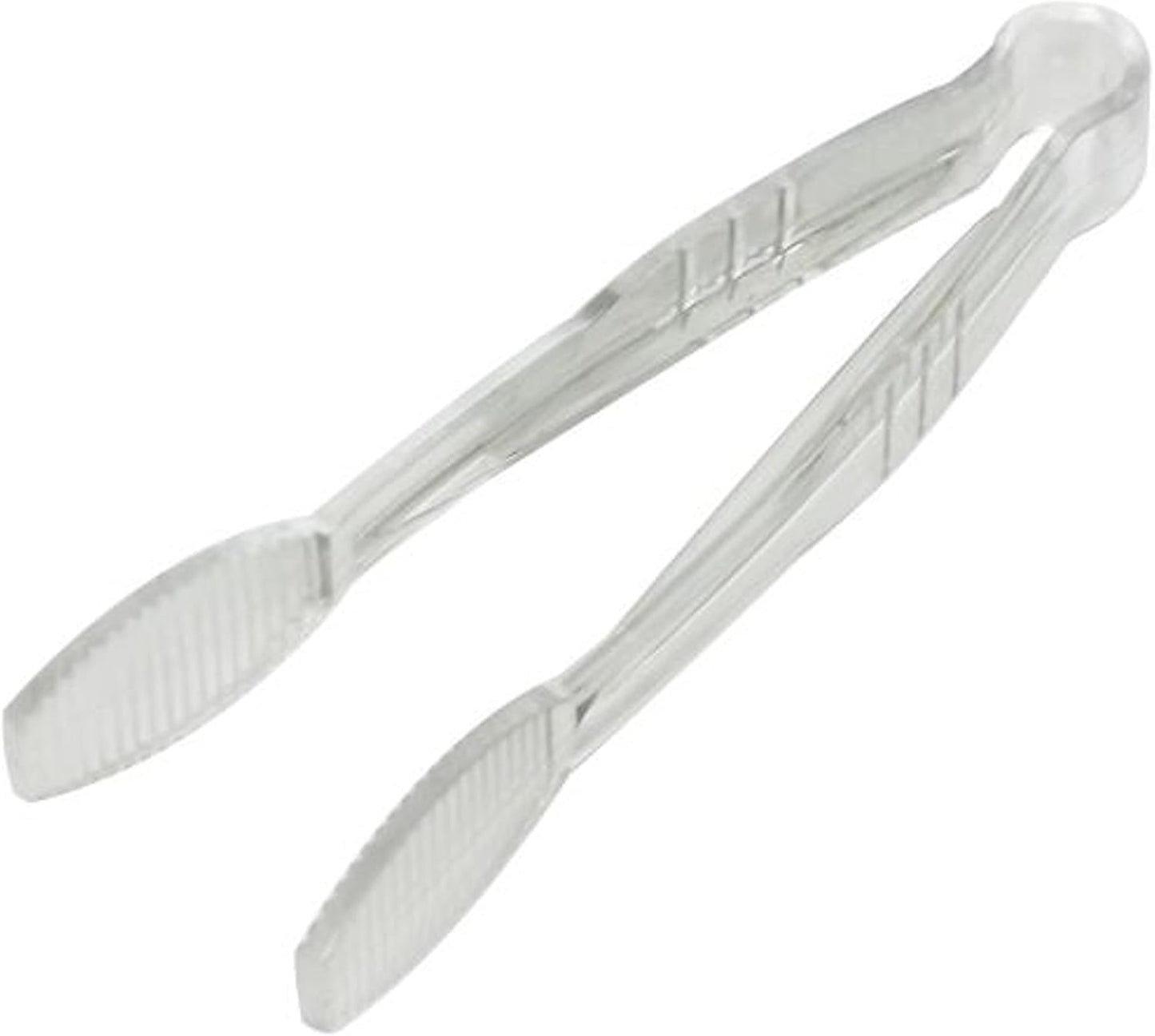 Flat Grip Tong Utility Tong Polycarbonate - Serving Tong Kitchen Tong Buffet Tongs Utensil High Heat Plastic Flat Ice Tongs for Tea Coffee Party Appetizers Desserts