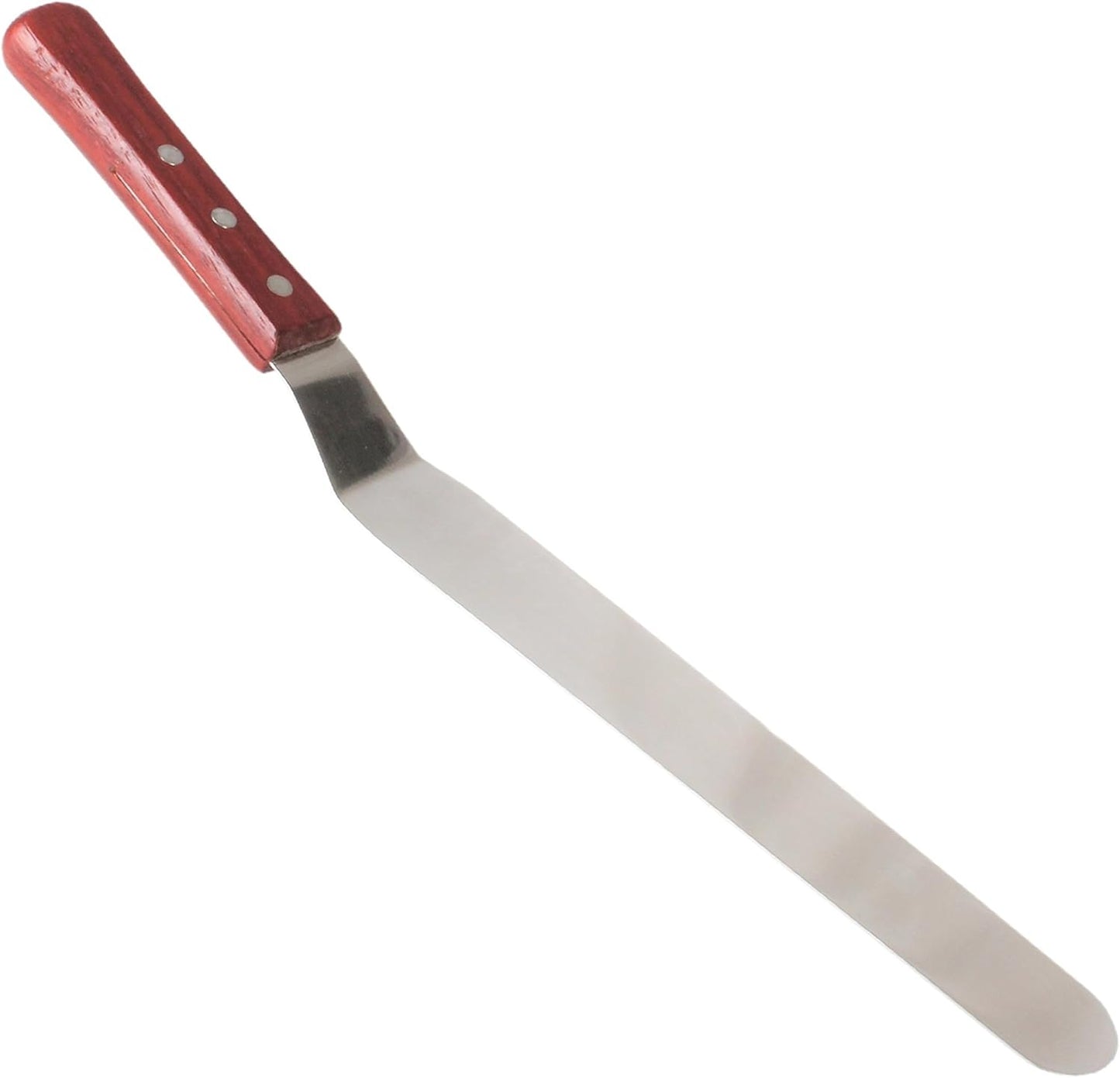 9-1/2" Flexible Offset Spatula Stainless Steel with Wood Handle- Butter Cake Cream Spatulas Icing Frosting Spreader Cake Decorating Spatulas for Professional or Home Baking