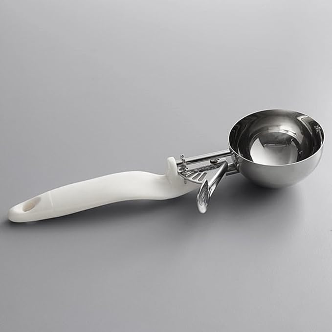 Lever Disher #30 Stainless Steel Ergo Handle- Ice Cream Cookie Scooper for Baking Cookie Scoops Portion Control Scoop Cupcake Batter Ice Cream Yogurt Gelatos