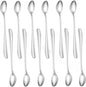 Set of 12 Stainless Steel - Steel Flatware Silverware Cutlery Kitchen Tableware for Home Restaurant for Stirring Coffee Dessert Cake Ice Cream Cappuccino