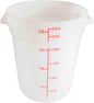 Round Food Storage Container Polypropylene - Commercial Food Storage Containers Meal Prep Containers Reusable Food Containers for Pantry Kitchen Storage Organization