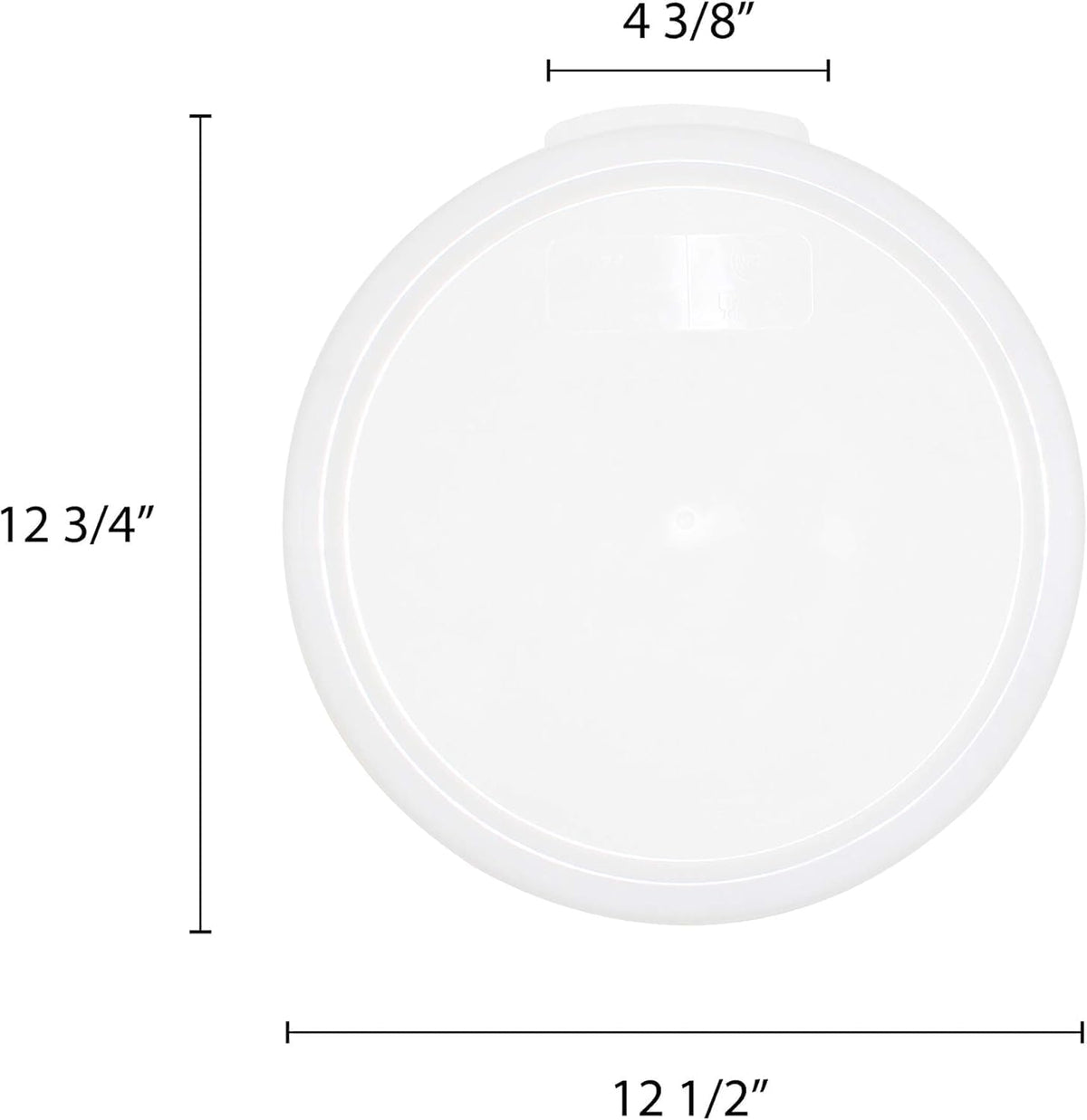 Round Food Storage Container Polypropylene - Commercial Food Storage Containers Meal Prep Containers Reusable Food Containers for Pantry Kitchen Storage Organization