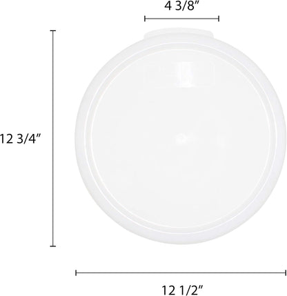 Round Food Storage Container Polypropylene - Commercial Food Storage Containers Meal Prep Containers Reusable Food Containers for Pantry Kitchen Storage Organization