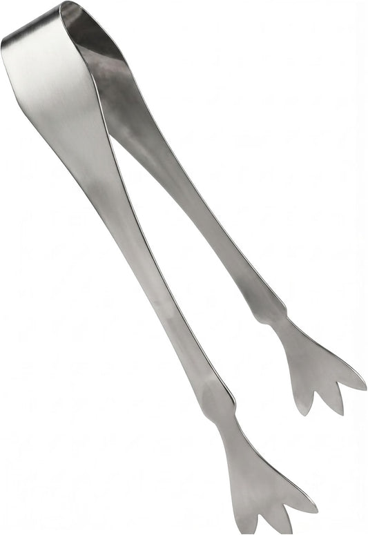 6-1/4" Stainless Steel Ice Tongs Claw Style- Ice Tongs Serving Tongs Sugar Tongs Kitchen Tongs Appetizers Tongs for Coffee Bar Tea Party Desserts Party Sugar and Ice Bucket