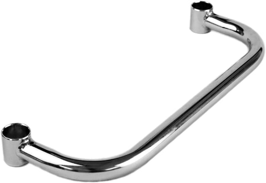 Cart Extended Handle Chrome Plated Iron – for Rolling Cart Steel Service Wheels Metal Storage Trolley Mobile Utility Kitchen Carts