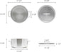 Aluminum Brazier Pot with Cover 6mm Thickness- Heavy Weight Cookware Braiser Pan Braising Pan Perfect Roasting Baking Sauteing Searing and Pan Frying Mirror-Finished