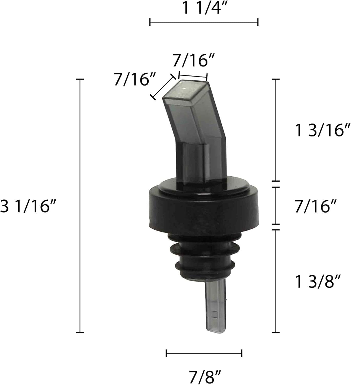 Liquor Pourer with Built-in Screen Acrylonitrile Set of 12- Liquor Bottle Pourers Shot Dispenser Screen Liquor Bottle Pourers Alcohol Pourers Bar Bartender Accessories