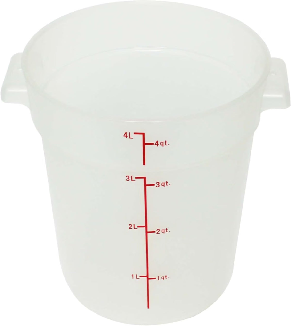 Round Food Storage Container Translucent Polypropylene- Commercial Food Storage Containers Meal Prep Containers Reusable Food Containers for Pantry Kitchen Storage Organization