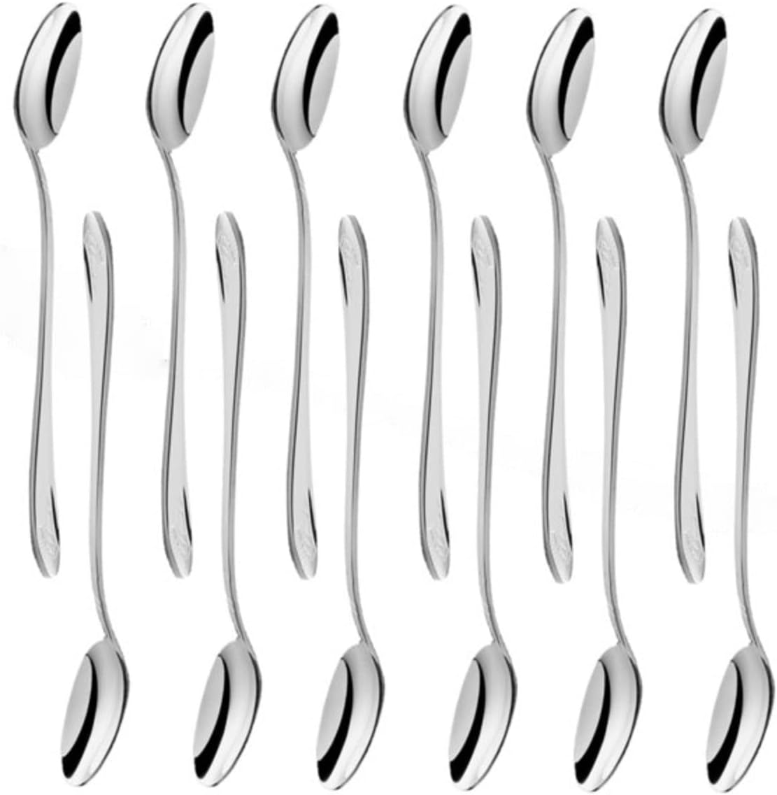 Elizabeth Stainless Steel Set of 12- Stainless Steel Silverware Flatware Cutlery Kitchen Tableware Set for Home and Restaurant