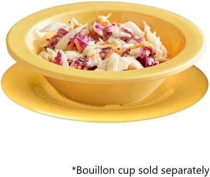 5-1/2” Saucer Melamine Set of 12 for Bouillon Cup/Salad Bowl - Dishwasher Safe Break-Resistant Appetizer Dessert Plates Coffee Cup Saucers Drinkware Home Cafe