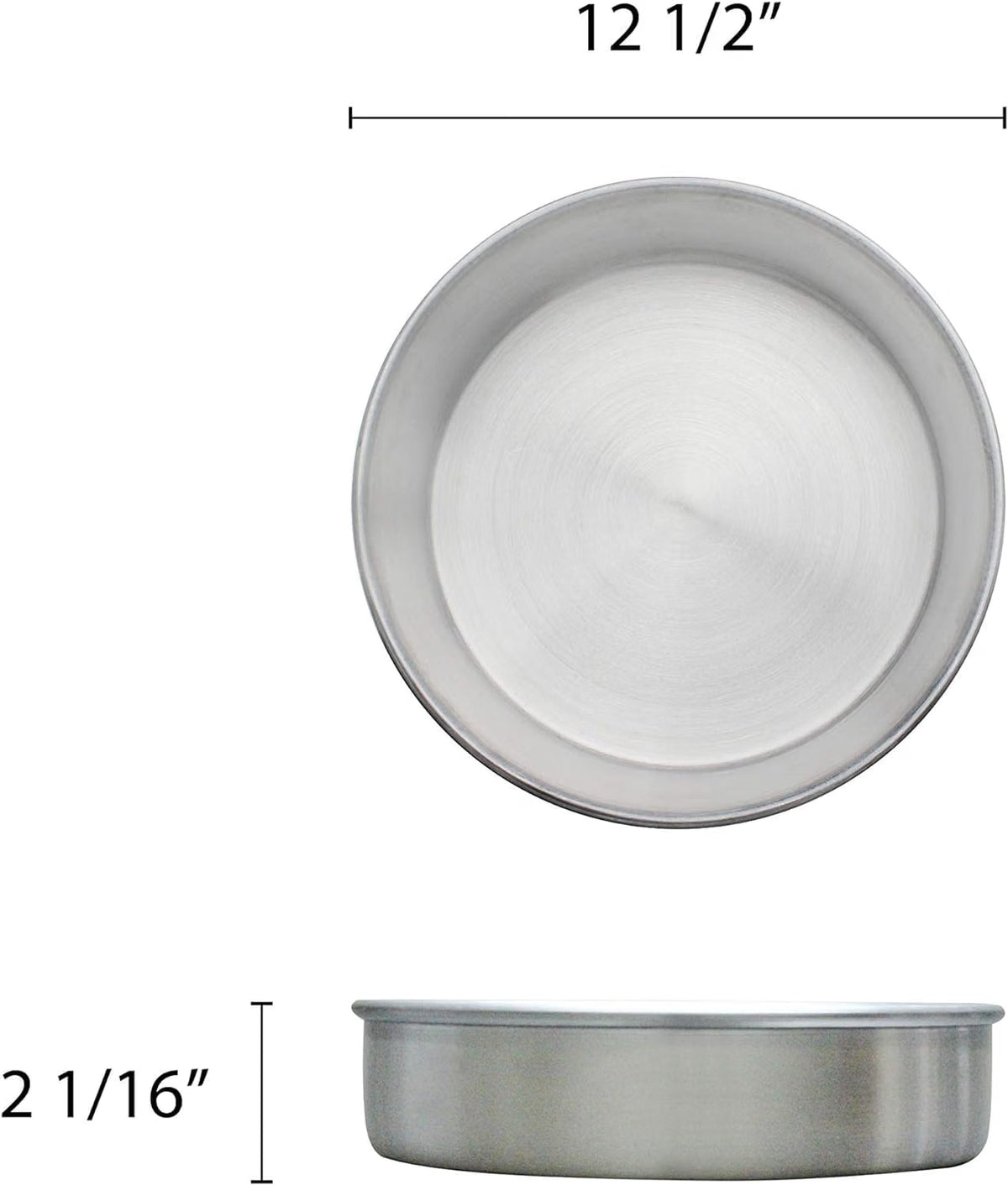 Aluminum Round Layer Cake Baking Pan Set of 3 - Bakeware for Cake Pizza Layer Cake Pans Easy Releasing Cake Baking Pans Circle Cake Pans Cake Tin Cheesecake Mold