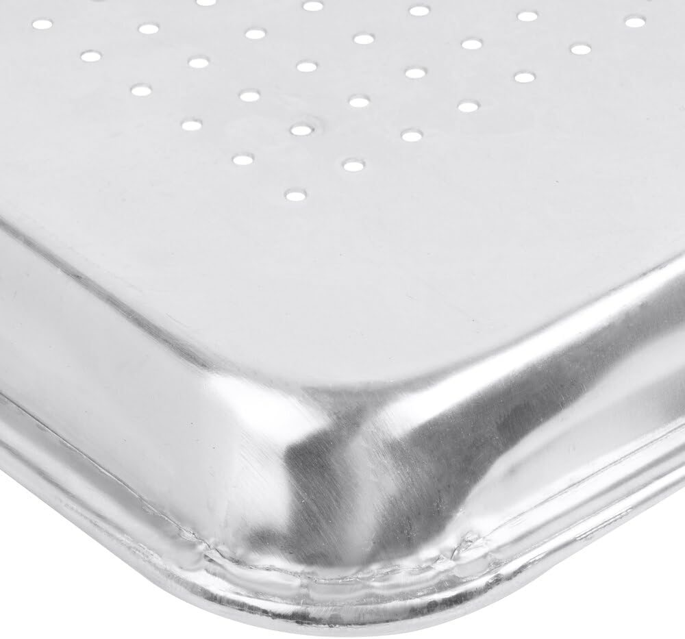 18" x 13" Perforated Aluminum Sheet Pan- Oven Safe Baking Pan Baking Tray Cookie Sheet Baking Sheet Perfect for Baking Roasting and More