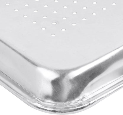 18" x 13" Perforated Aluminum Sheet Pan- Oven Safe Baking Pan Baking Tray Cookie Sheet Baking Sheet Perfect for Baking Roasting and More