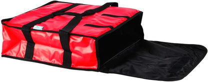 Insulated Pizza Bag Holds Pizza Leatheroid's PVC with Nylon Edges Exterior- Insulated Pizza Warmer Bags Pizza Delivery Bags Pizza Bag for Personal Professional Use