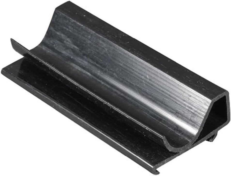 Set of 4 Black Plastic Shelf Label - Wire Shelf/Rack Label Holders Wire Shelf Label Holder Rack Label Holder Compatible with Metro Shelves