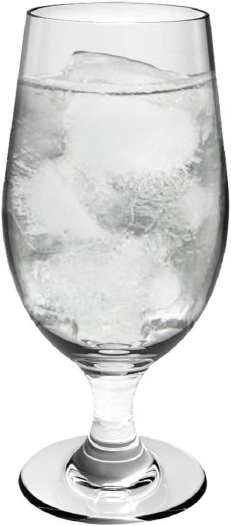 20 oz Goblet Glass Polycarbonate Clear Color- Beverage Stemmed Plastic Glass Cup Goblet Party Glass Classic Beverage Glass Juice Glass for Cocktails Water Juice Beer
