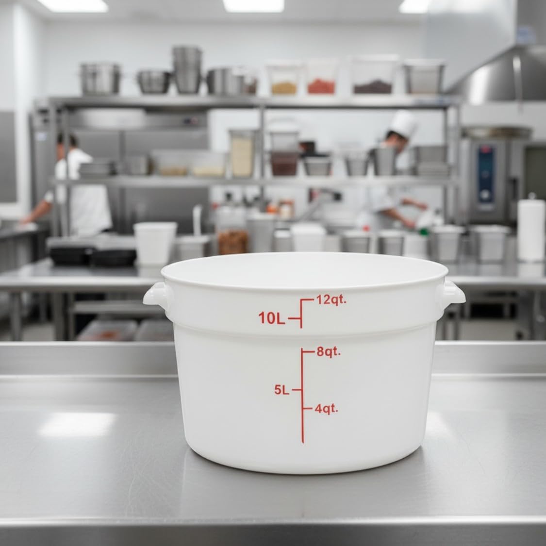 Round Food Storage Container Polypropylene - Commercial Food Storage Containers Meal Prep Containers Reusable Food Containers for Pantry Kitchen Storage Organization