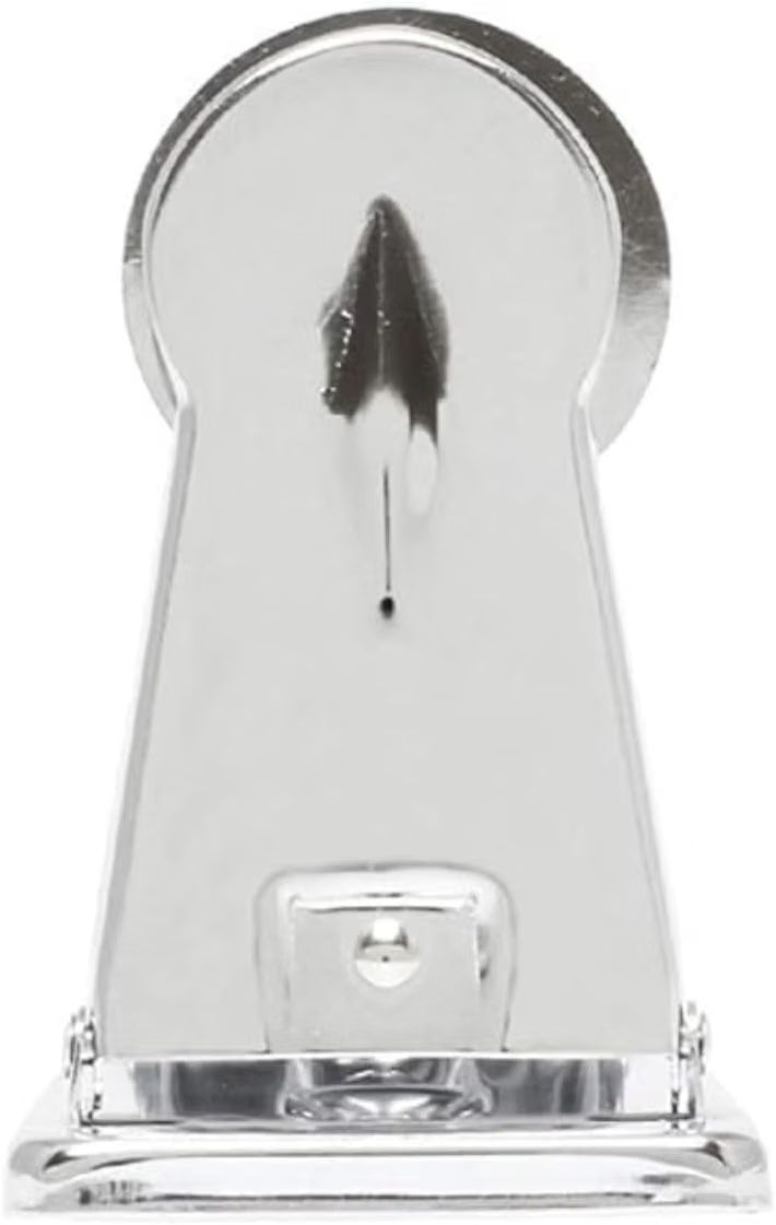 Single Roll Locking Toilet Tissue Dispenser fits 4" Diameter Toilet Paper Roll Chrome Plated- Bathroom Toilet Paper Holder for Bathroom Kitchen Washroom