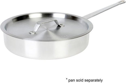 Aluminum 3.5mm Thickness Sauté Pan and Aluminum Cover - Cooking Pan Chef Cooking Pan Frying Pan Skillet for Home and Restaurant Cookware NSF Certified Dishwasher Safe